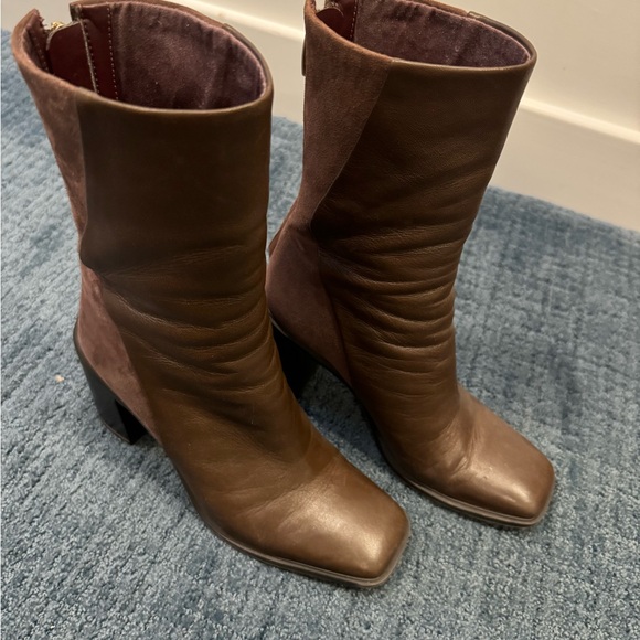 Brown Franco Sarto Stevie Mid-Calf Boots - Picture 2 of 7